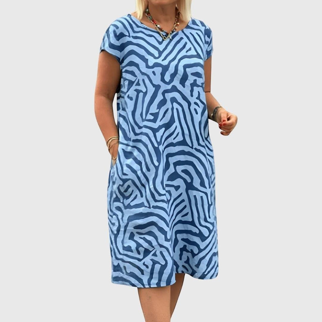 Sarah | Round Neck Dress - Eline Carter