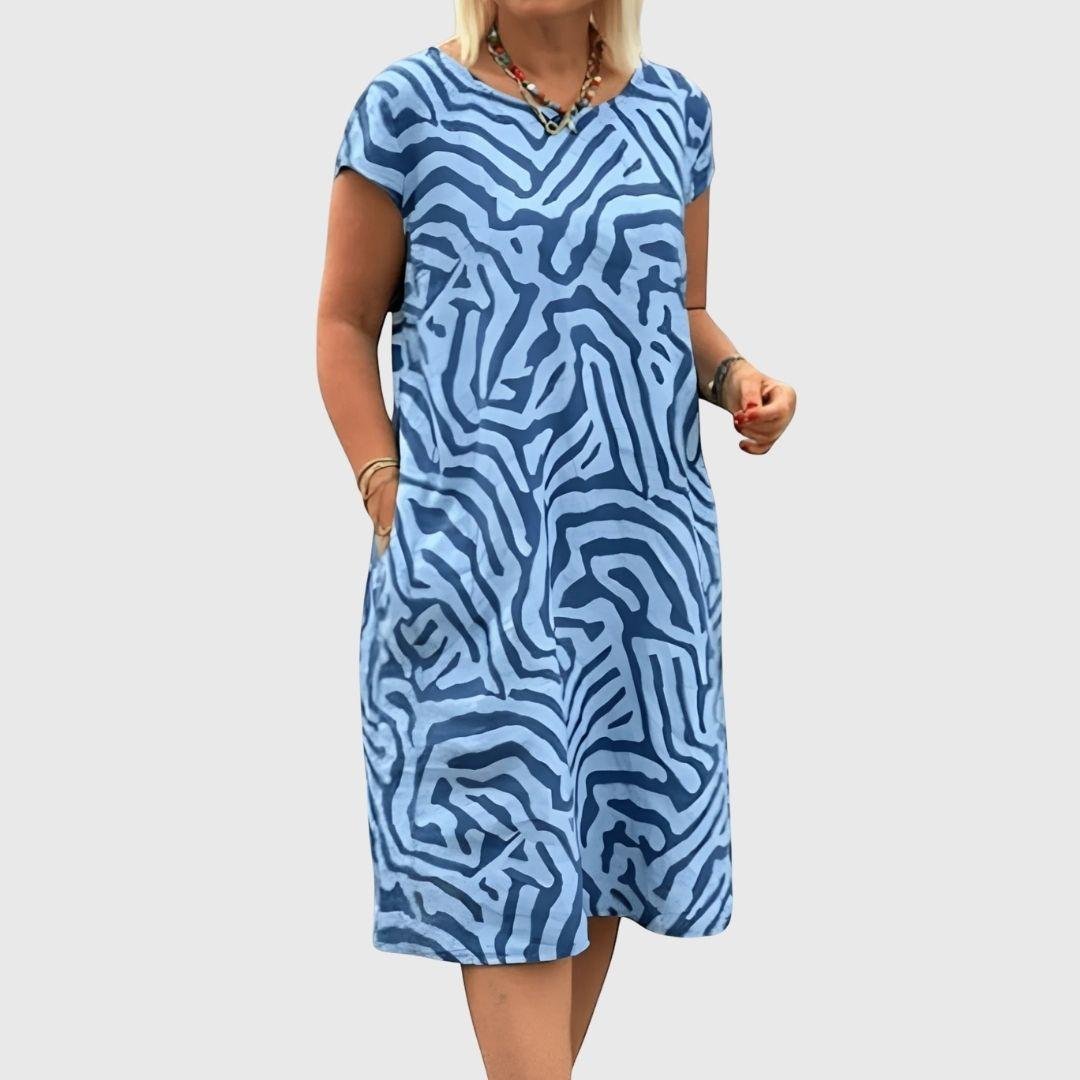Sarah | Round Neck Dress - Eline Carter
