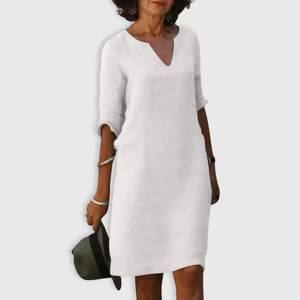Lynda | Timeless V - Neck Dress - Eline Carter
