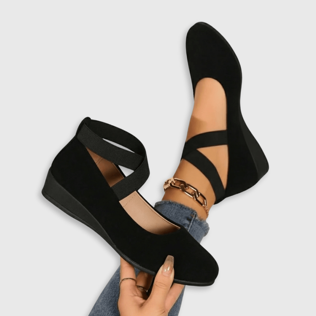 Angel | Comfy Closed Wedge Slip - On Shoes - Eline Carter