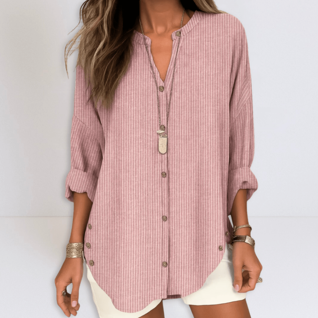 Lydia | Elegant Striped Blouse - Eline Carter