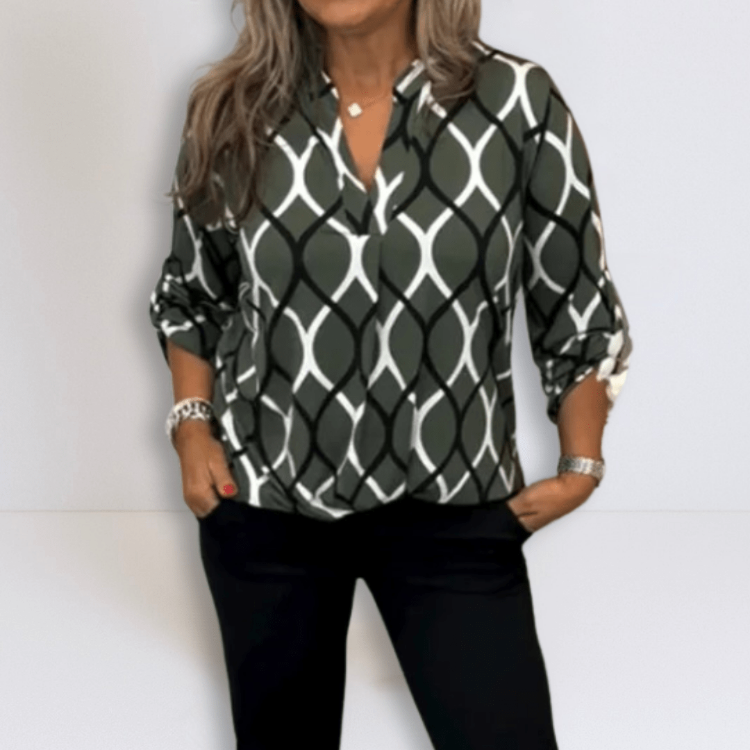 Jennifer | Casual Blouse with Long Sleeves - Eline Carter