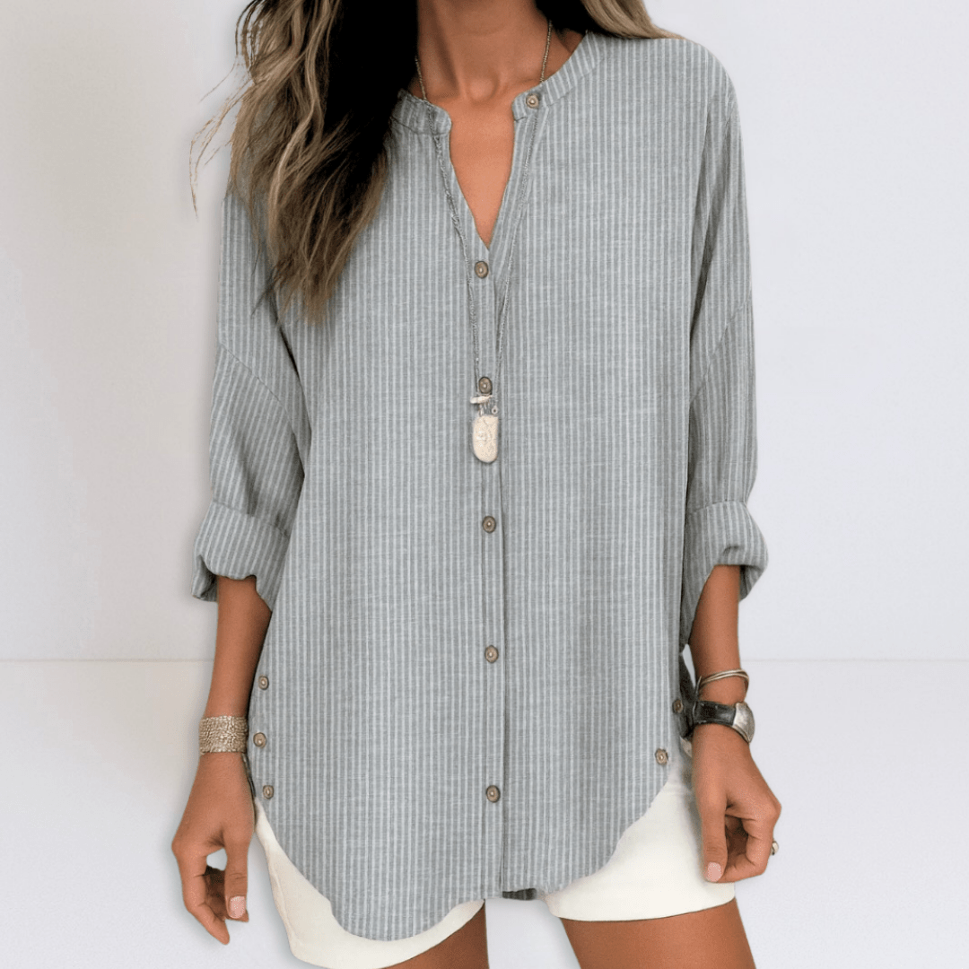 Lydia | Elegant Striped Blouse - Eline Carter