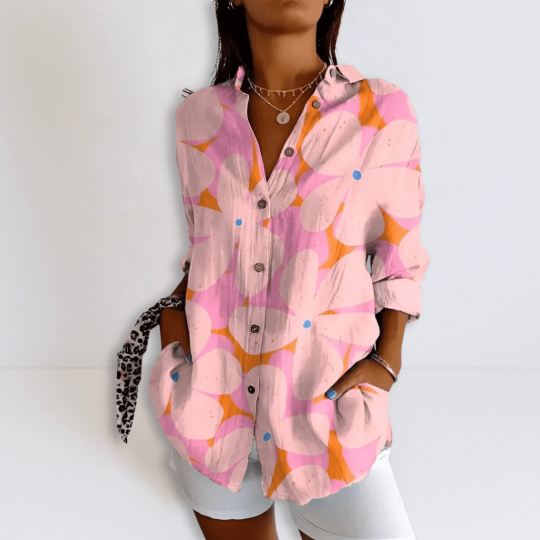 Katherine | Relaxed Printed Blouse - Eline Carter