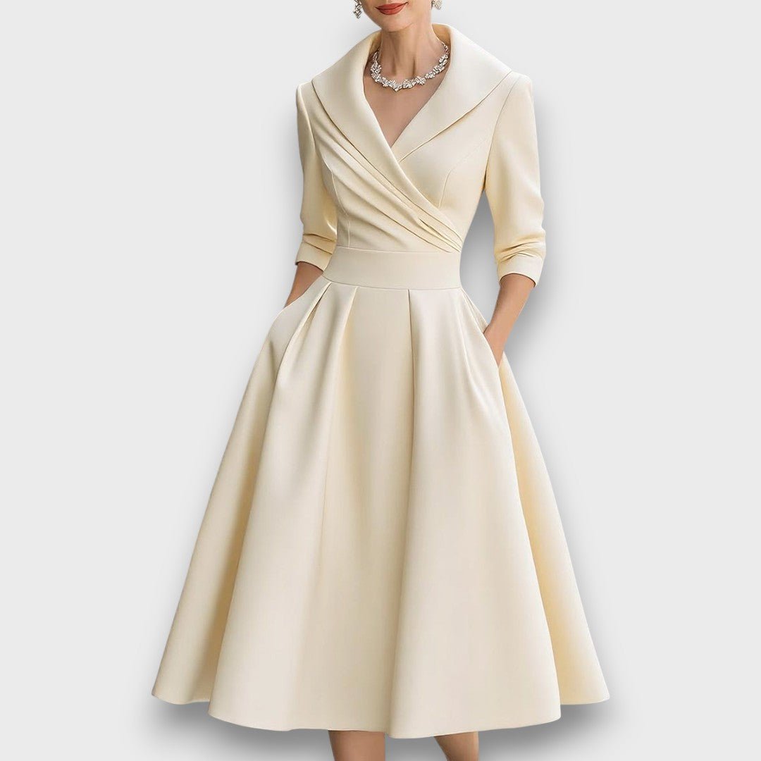Marcelline | Elegant Midi Dress - Eline Carter