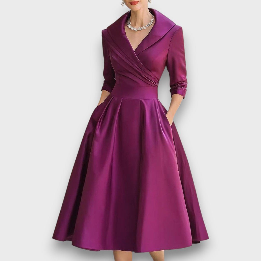 Marcelline | Elegant Midi Dress - Eline Carter