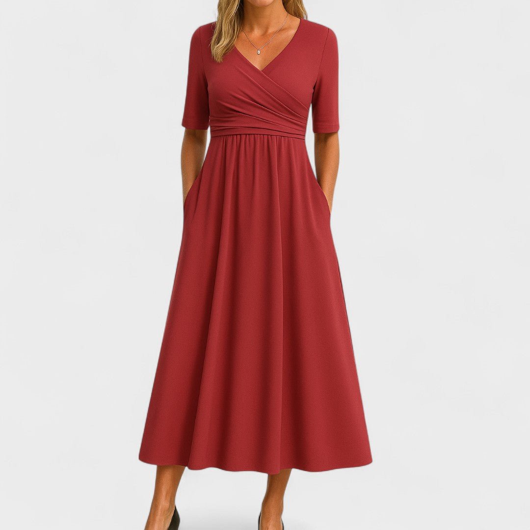 Lori | Elegant Wrap - Style Dress - Eline Carter