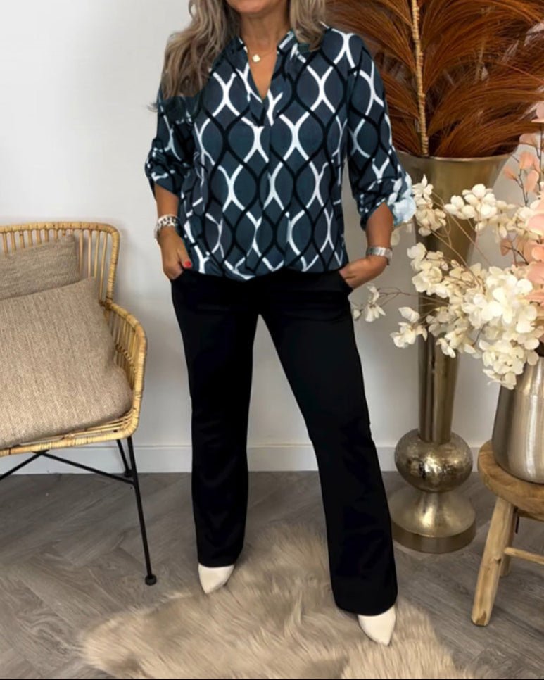 Jennifer | Casual Blouse with Long Sleeves - Eline Carter
