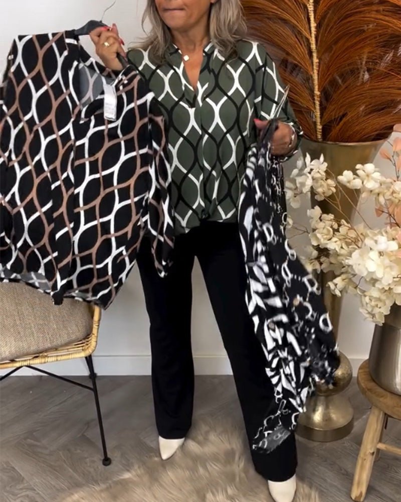 Jennifer | Casual Blouse with Long Sleeves - Eline Carter