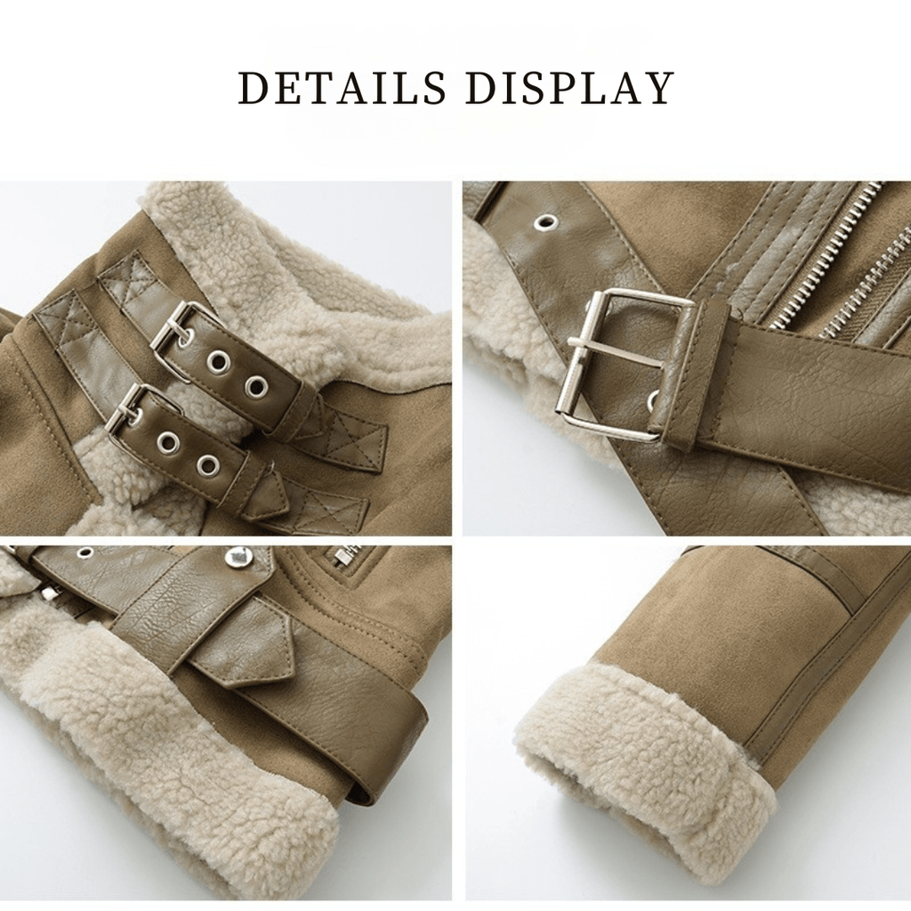 Flor | Suede Velvet Fur Lambswool Jacket - Eline Carter