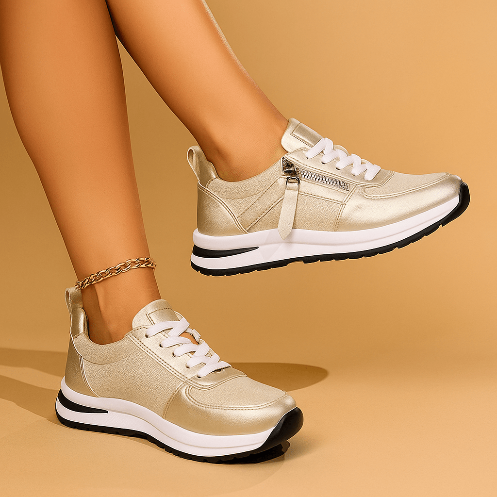 Karine | Zip - Up Orthopedic Sneakers - Eline Carter