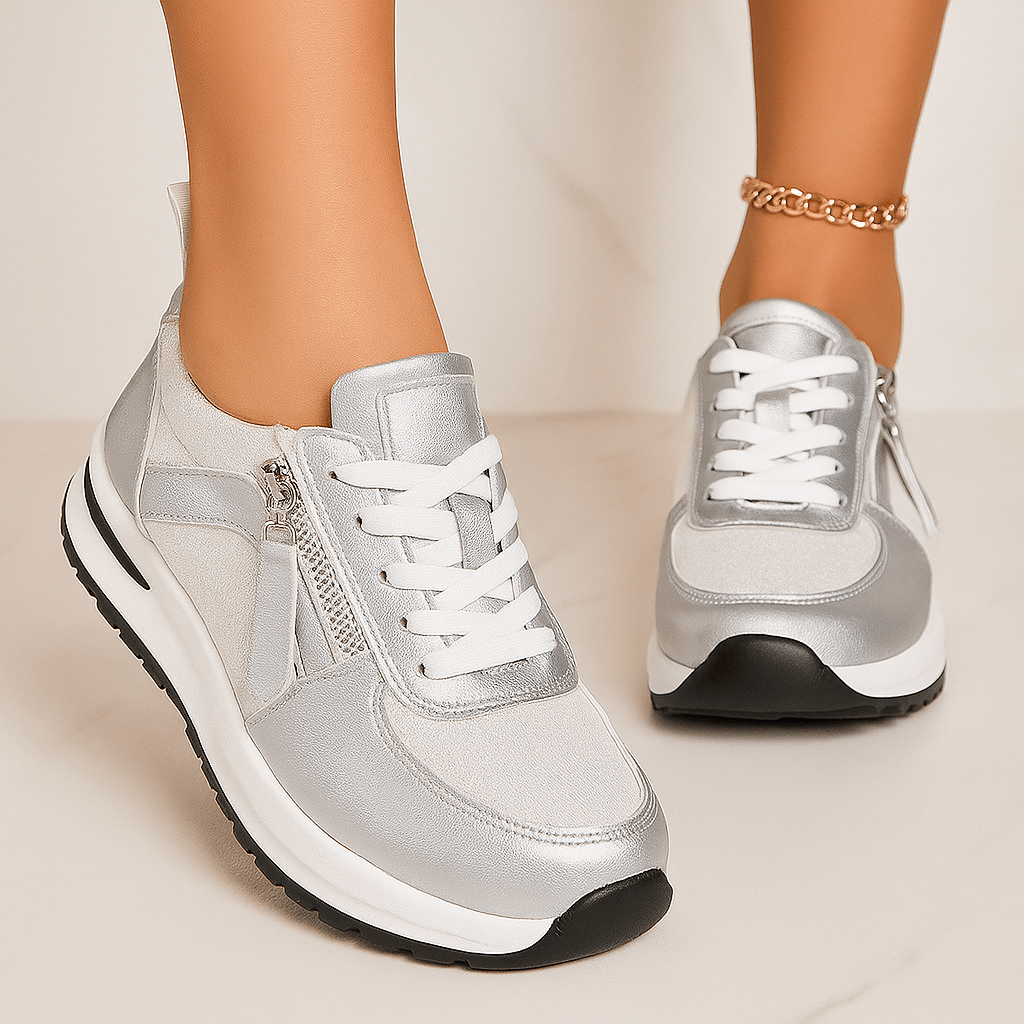 Karine | Zip - Up Orthopedic Sneakers - Eline Carter
