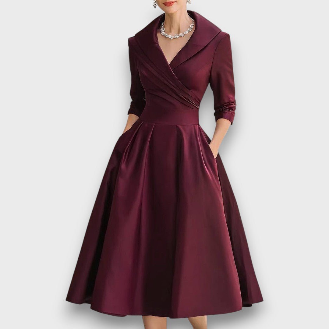 Marcelline | Elegant Midi Dress - Eline Carter