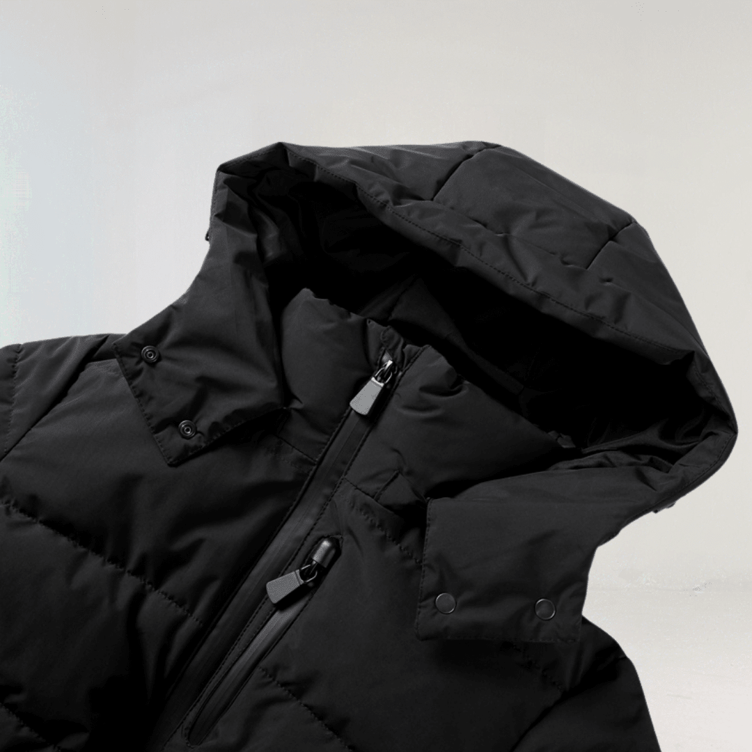 Georgia | Premium Insulated Black Ski Jacket - Eline Carter