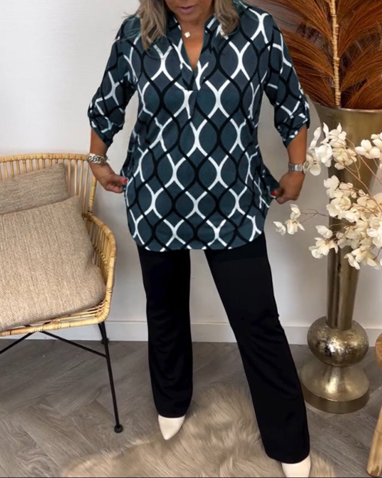 Jennifer | Casual Blouse with Long Sleeves - Eline Carter