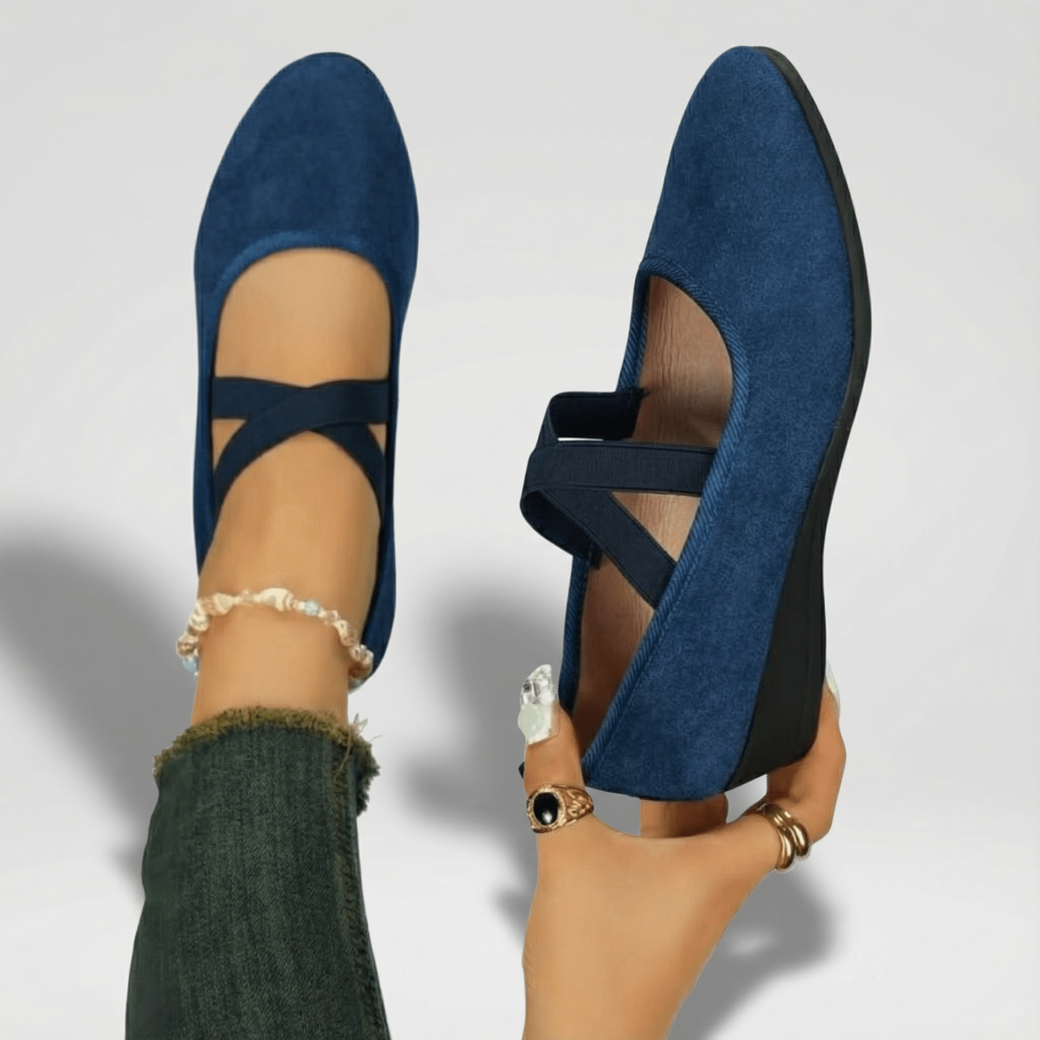Angel | Comfy Closed Wedge Slip - On Shoes - Eline Carter