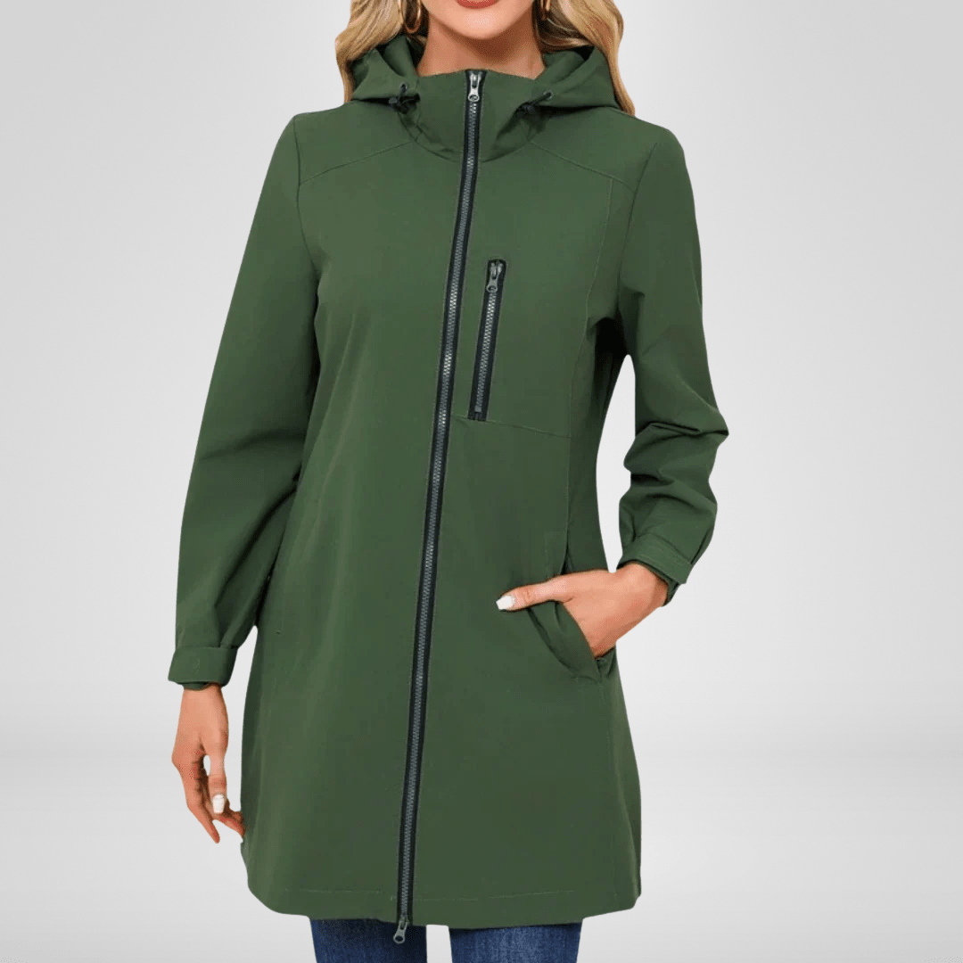 Agnessa | Waterproof Long Jacket - Eline Carter