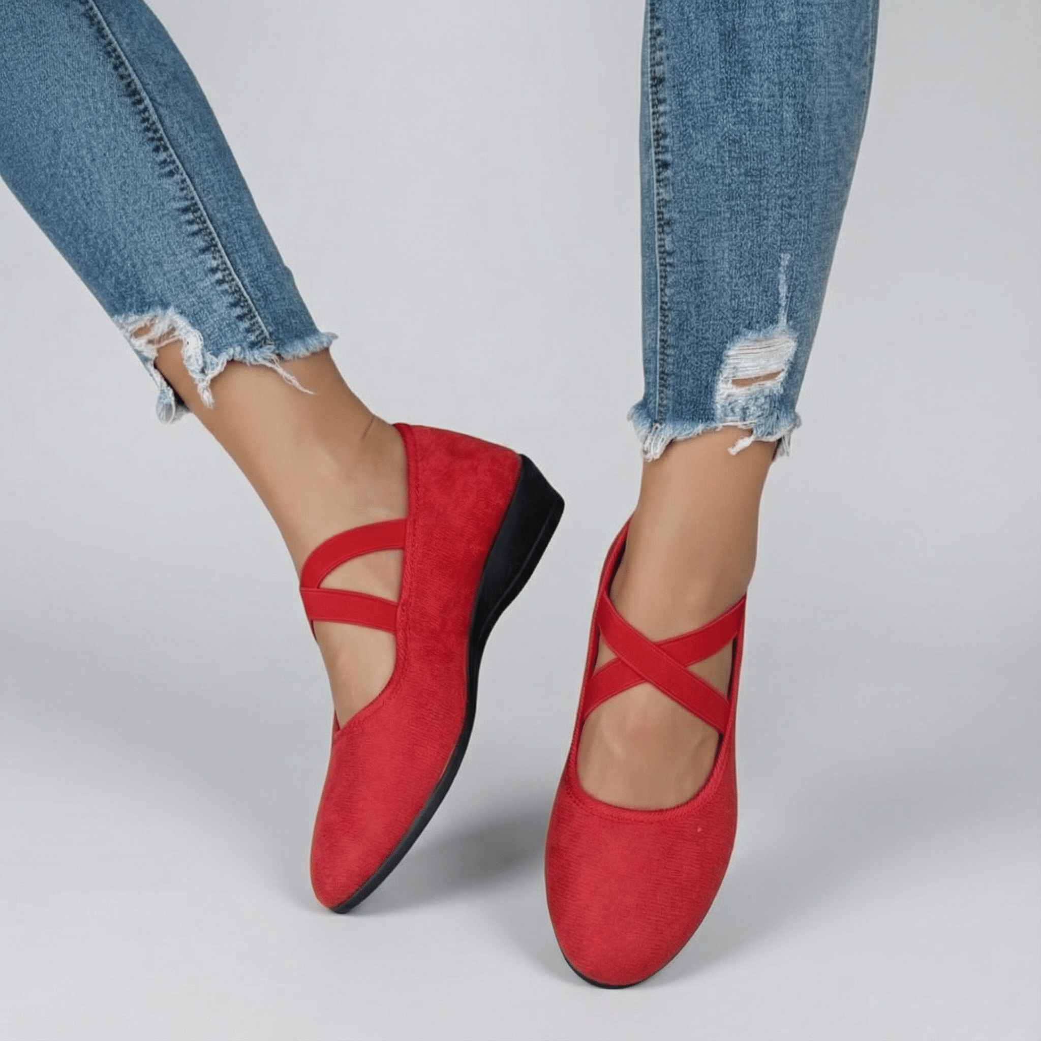 Angel | Comfy Closed Wedge Slip - On Shoes - Eline Carter