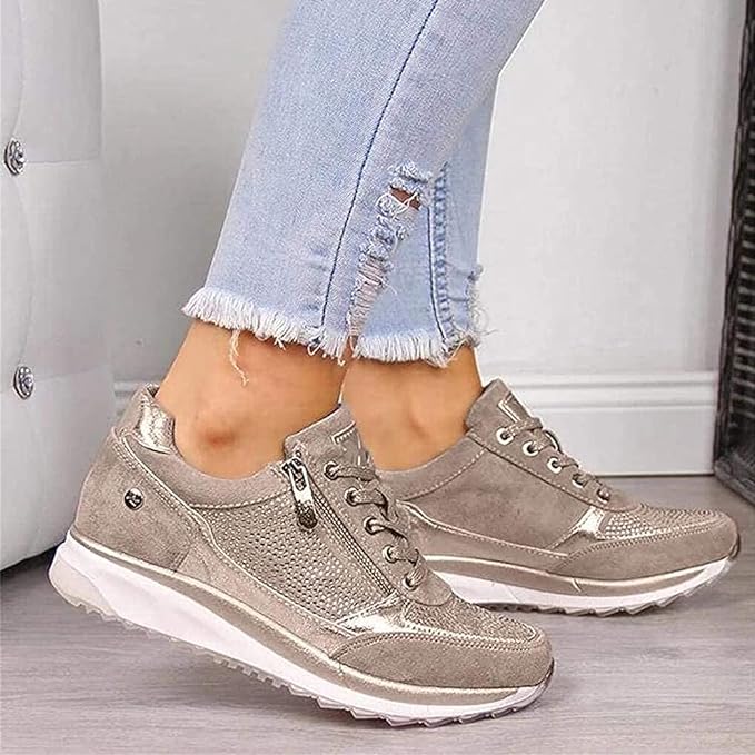 Ginette | Zip - Up Orthopedic Sneakers - Eline Carter