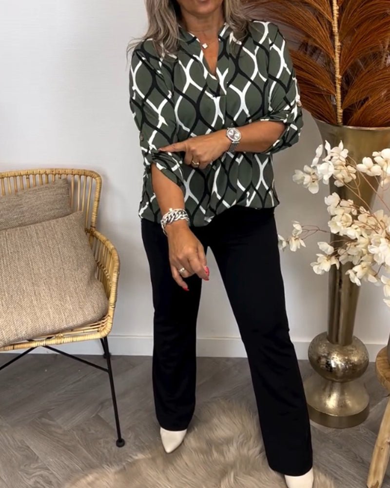 Jennifer | Casual Blouse with Long Sleeves - Eline Carter