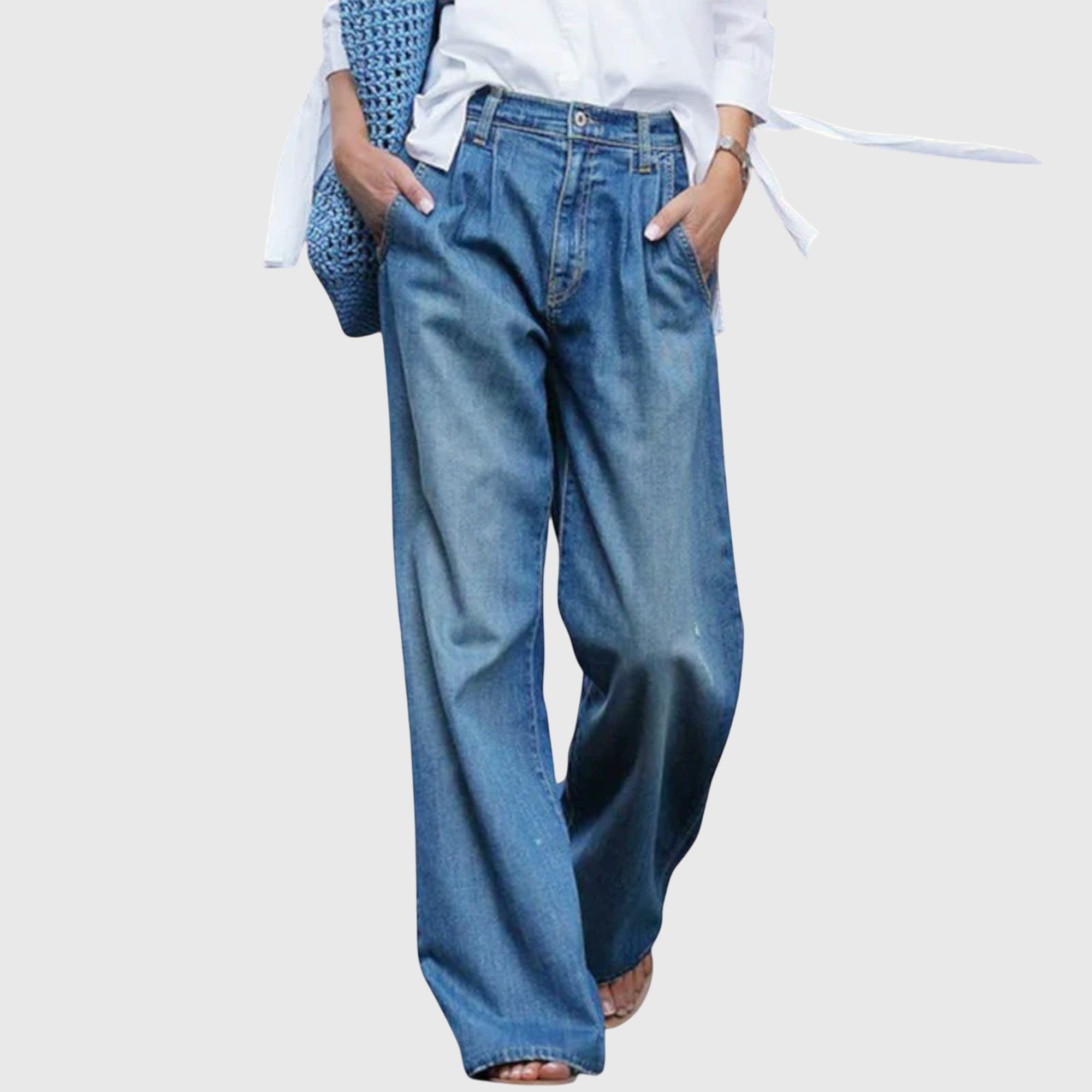 Fiona | High - Quality Jeans with Wide Legs - Eline Carter