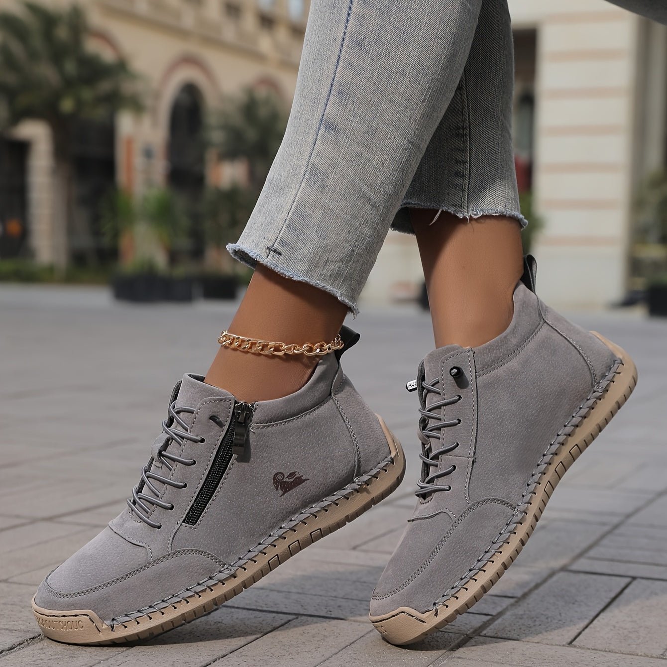 Helena | Zip - Up Orthopedic Shoes - Eline Carter