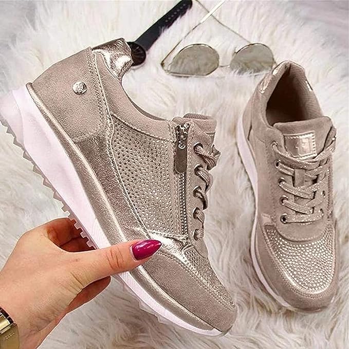 Ginette | Zip - Up Orthopedic Sneakers - Eline Carter
