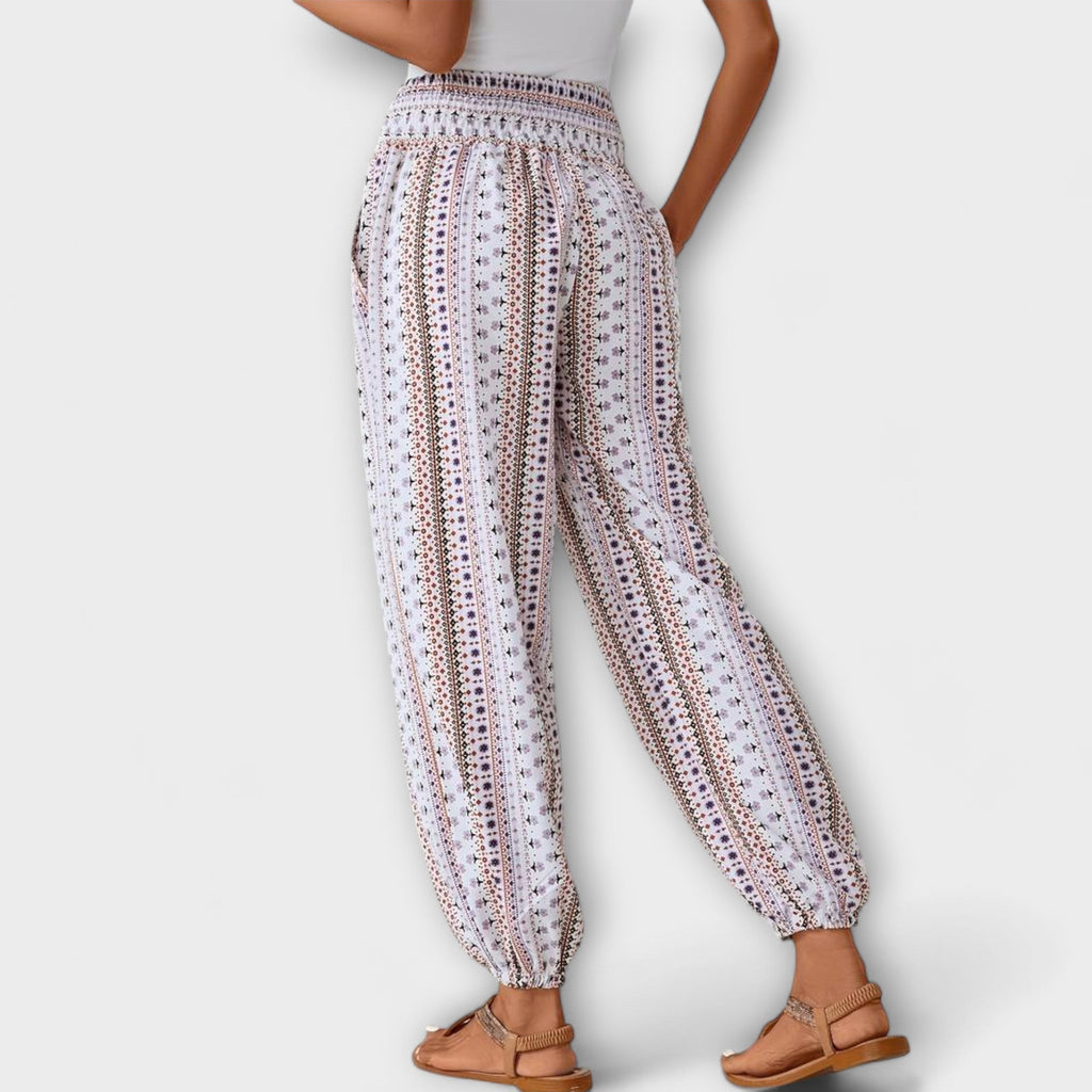 Vanessa | Trousers with Ethnic Graphic - Eline Carter