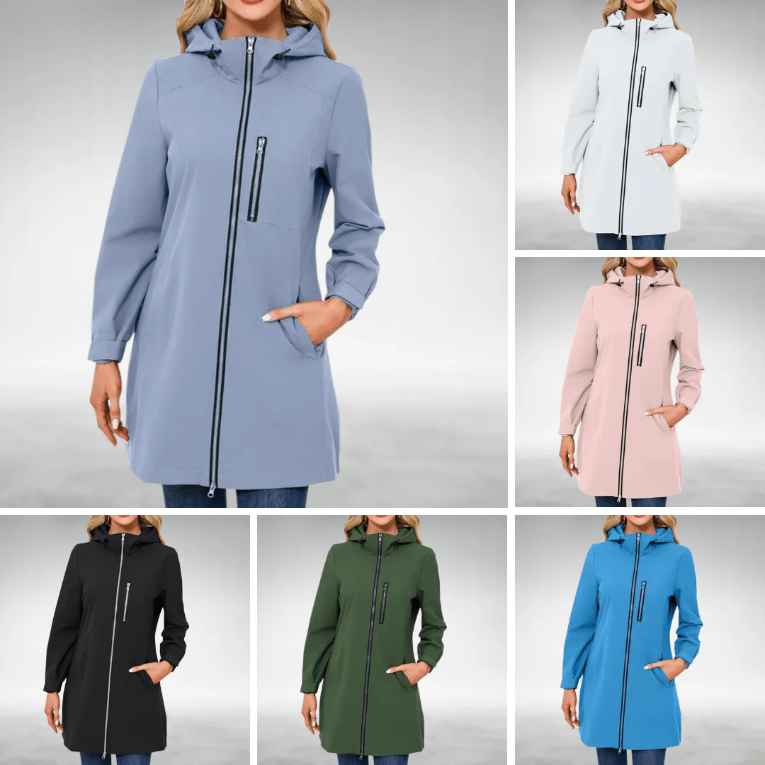 Agnessa | Waterproof Long Jacket - Eline Carter