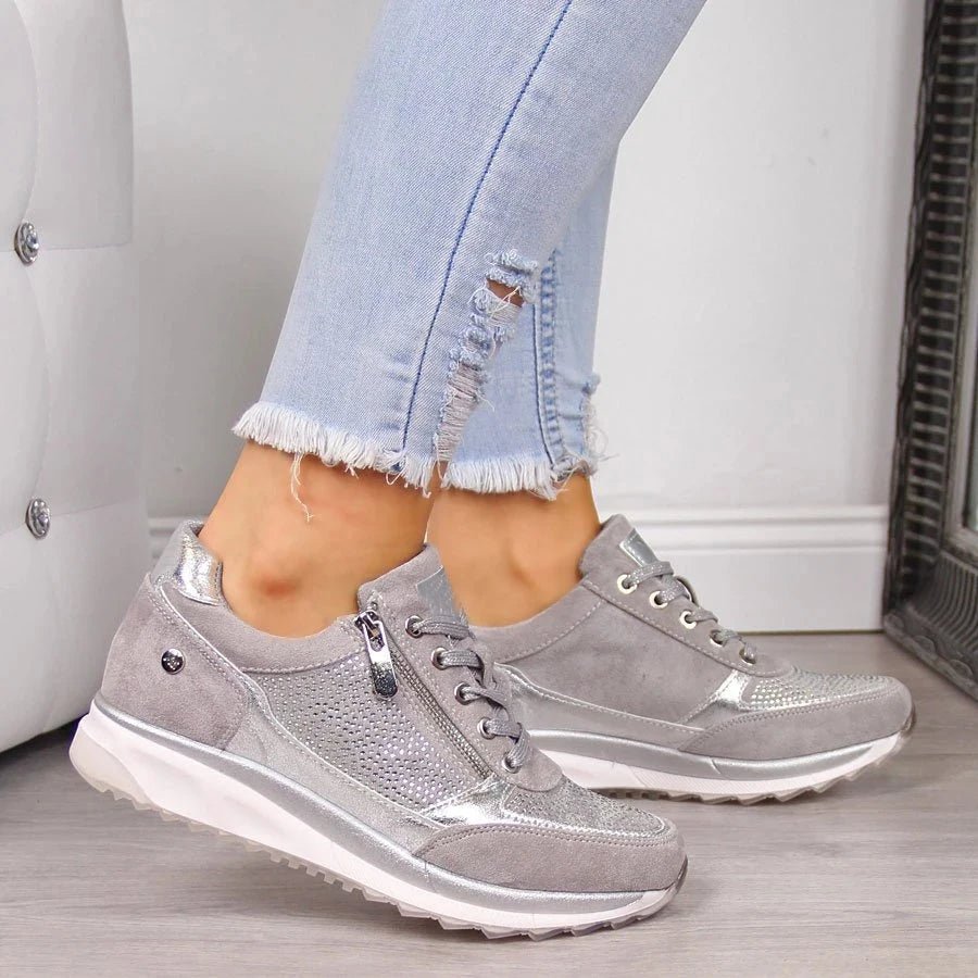Ginette | Zip - Up Orthopedic Sneakers - Eline Carter