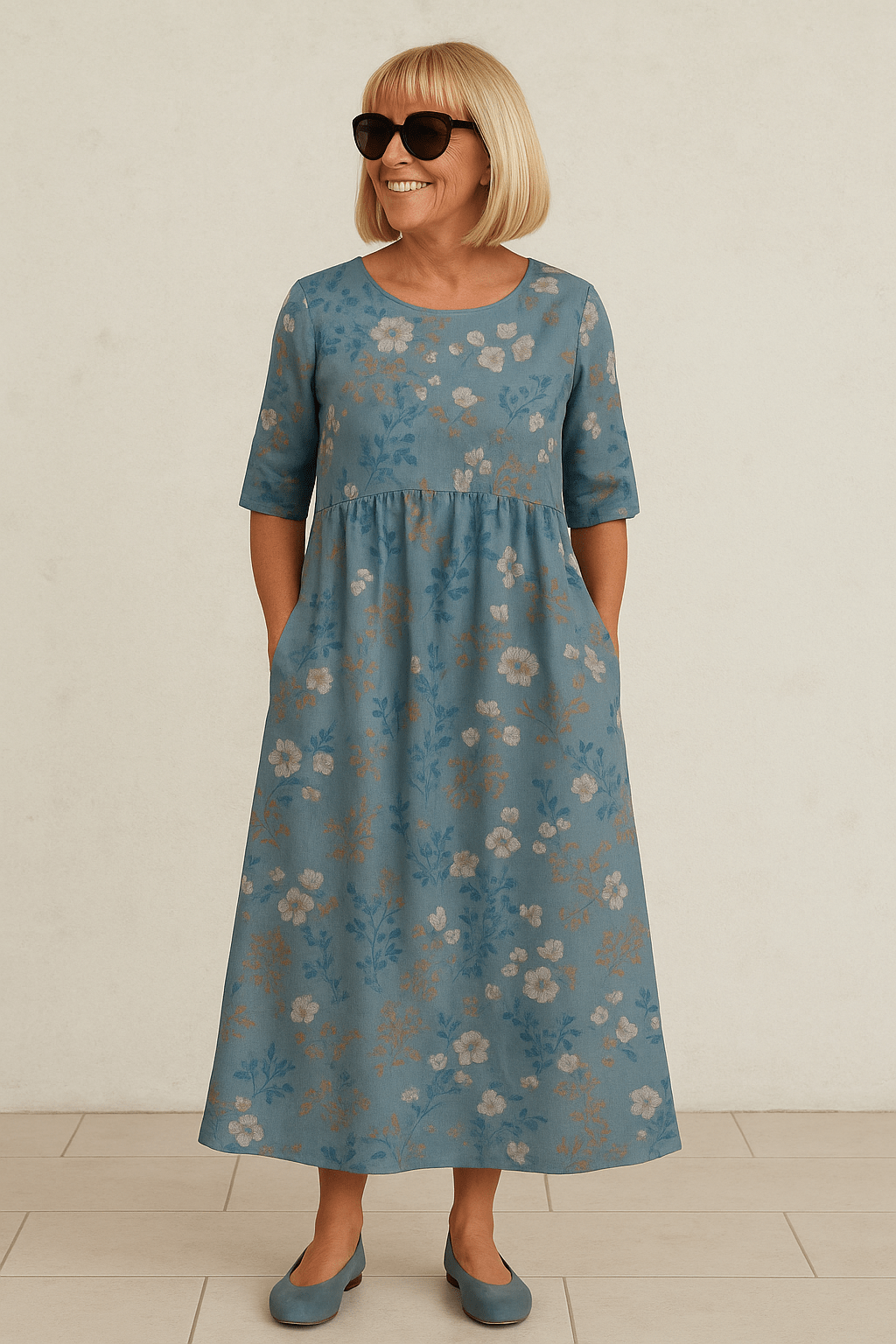 Eliza | Casual Midi Dress - Eline Carter