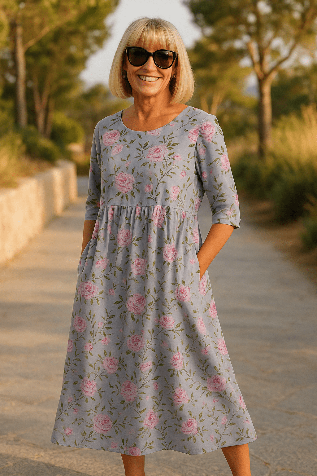 Eliza | Casual Midi Dress - Eline Carter