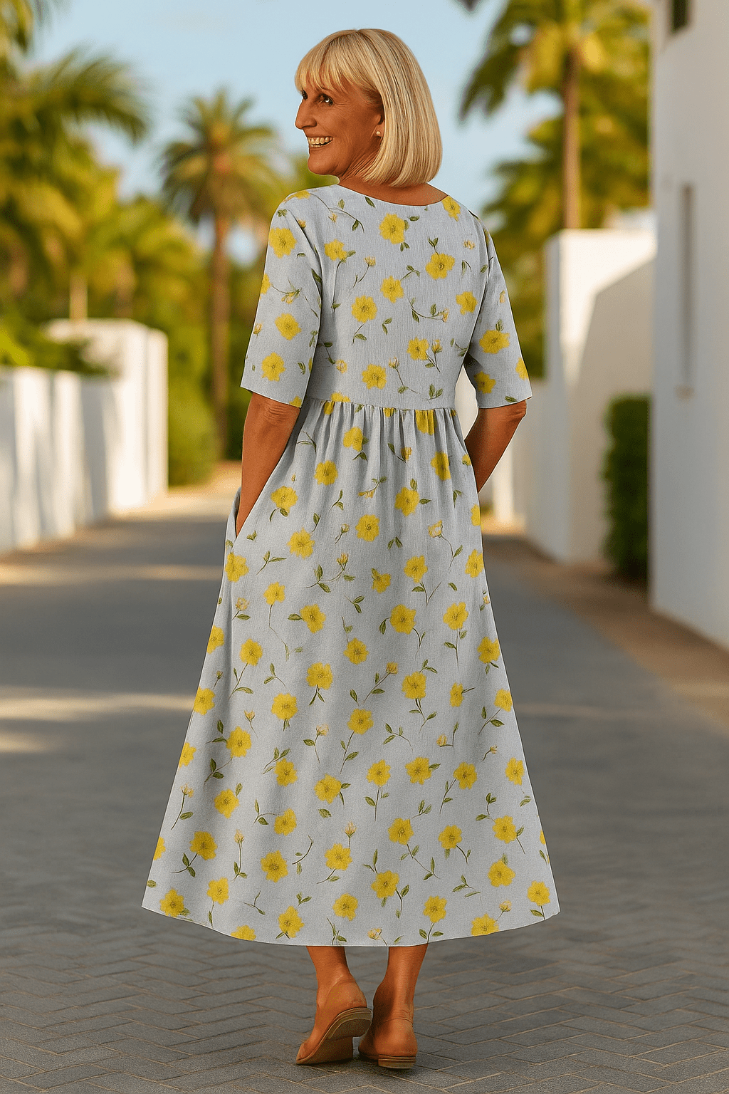 Eliza | Casual Midi Dress - Eline Carter