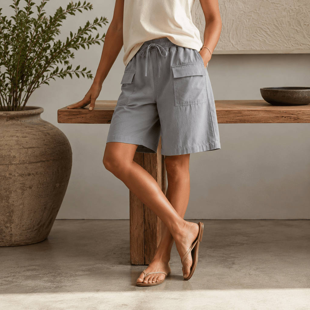 Lina – Shorts with Elastic Waistband - Eline Carter