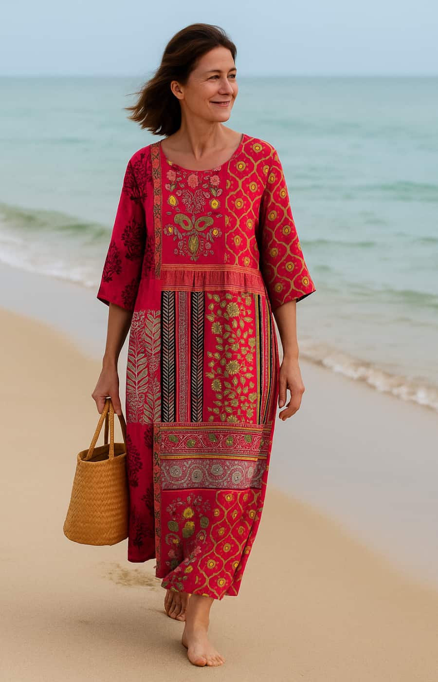 Laura | Loose - Fitting Boho Maxi Dress - Eline Carter