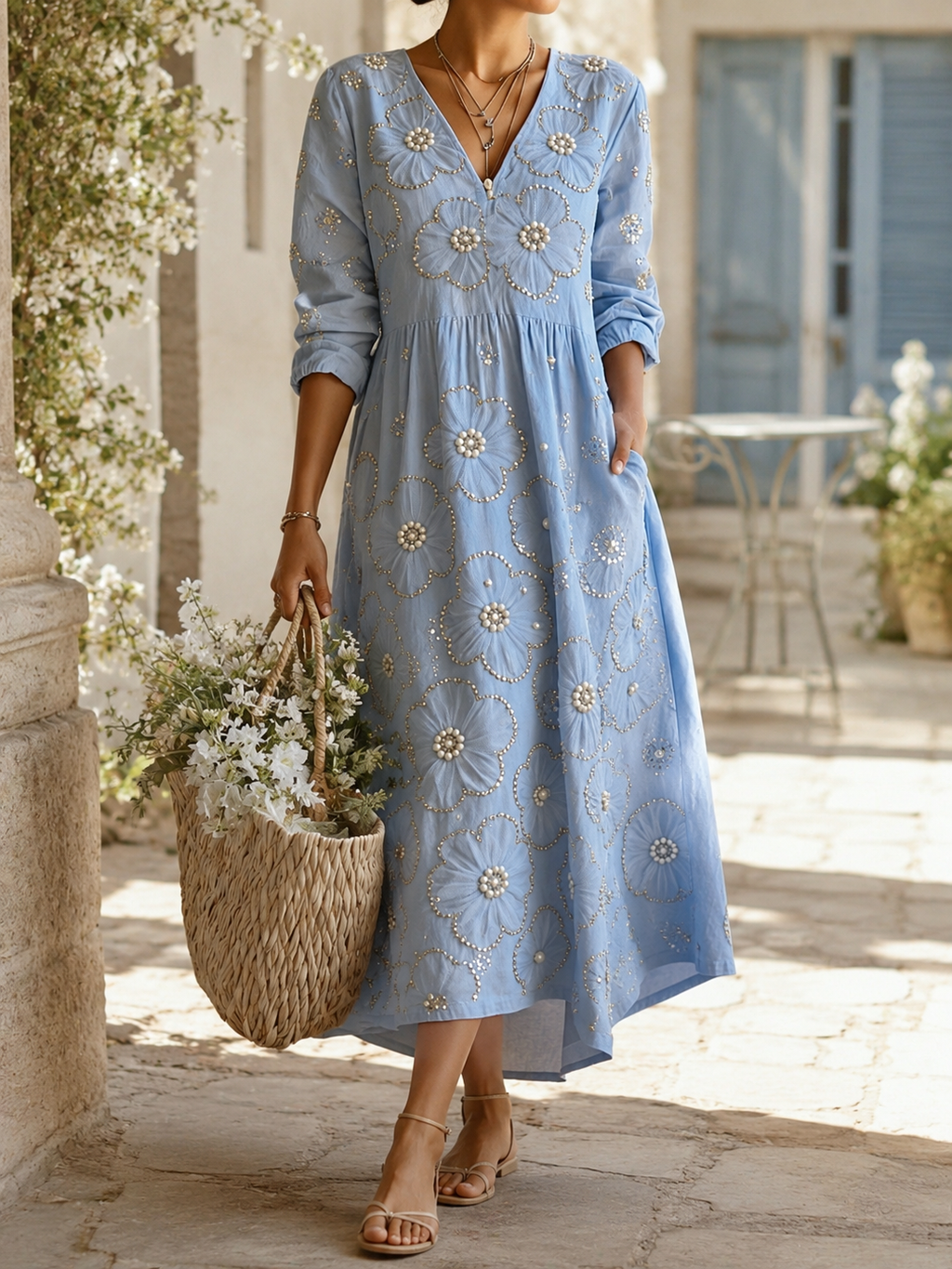 Lena | Floral Midi Dress