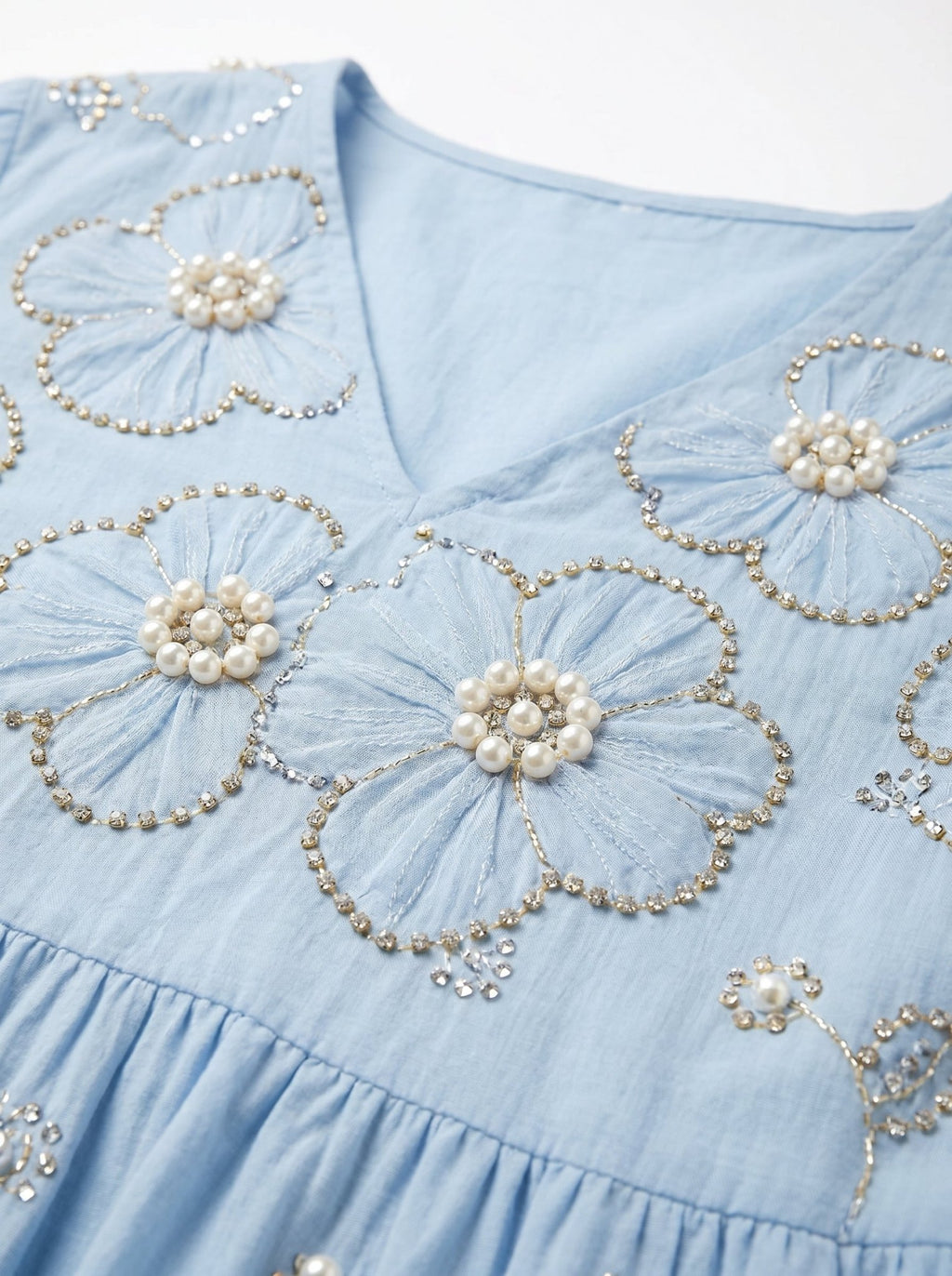 Lena-Floral-Midi-Dress-Blue-Top-Detail