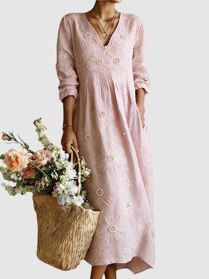 Lena-Floral-Midi-Dress-Pink