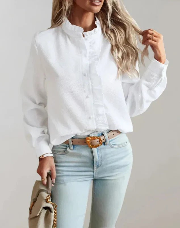 Natalie | Blouse with Ruffles - Eline Carter