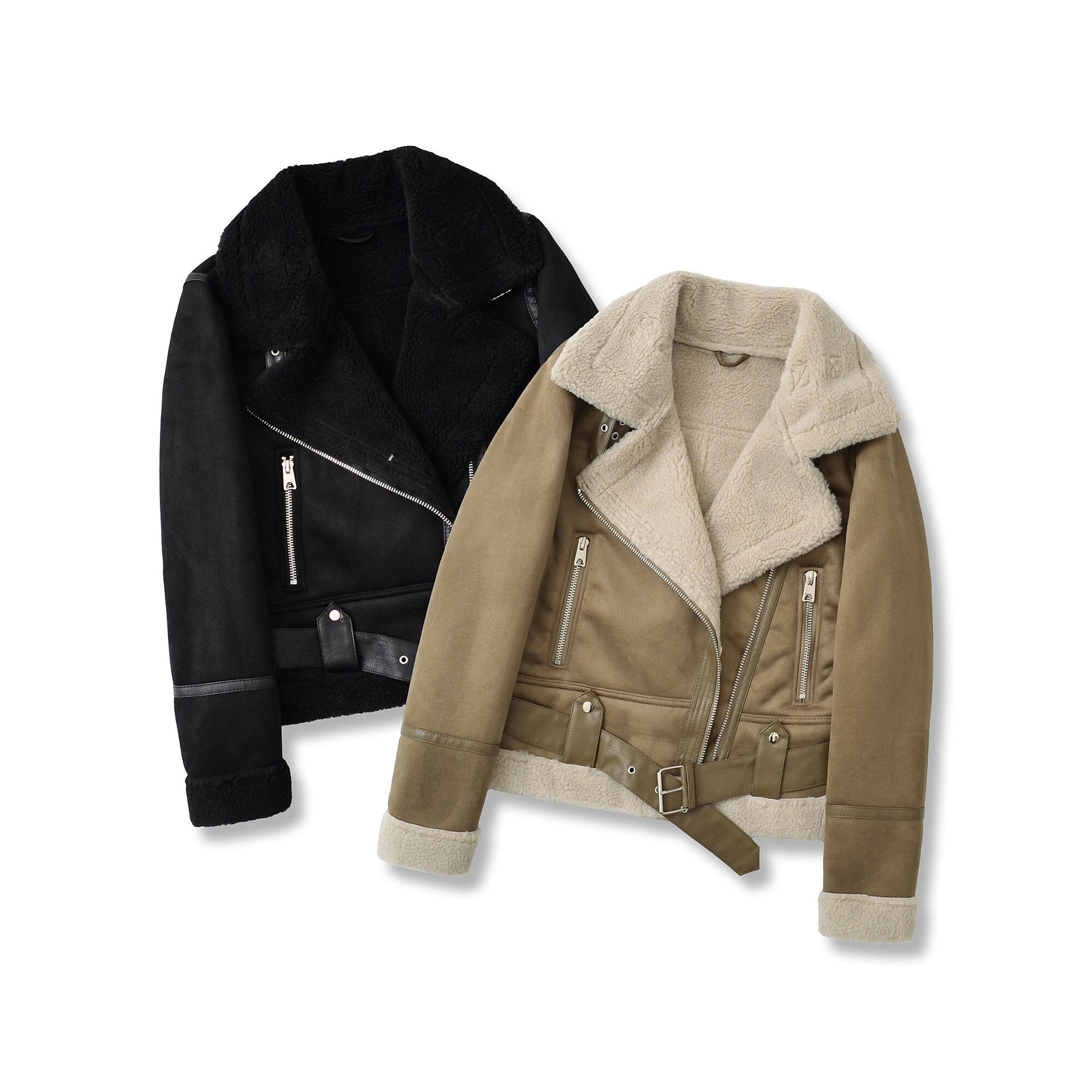 Flor | Suede Velvet Fur Lambswool Jacket - Eline Carter