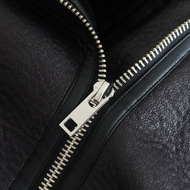 Ivanna | Fur Leather Jacket - Eline Carter