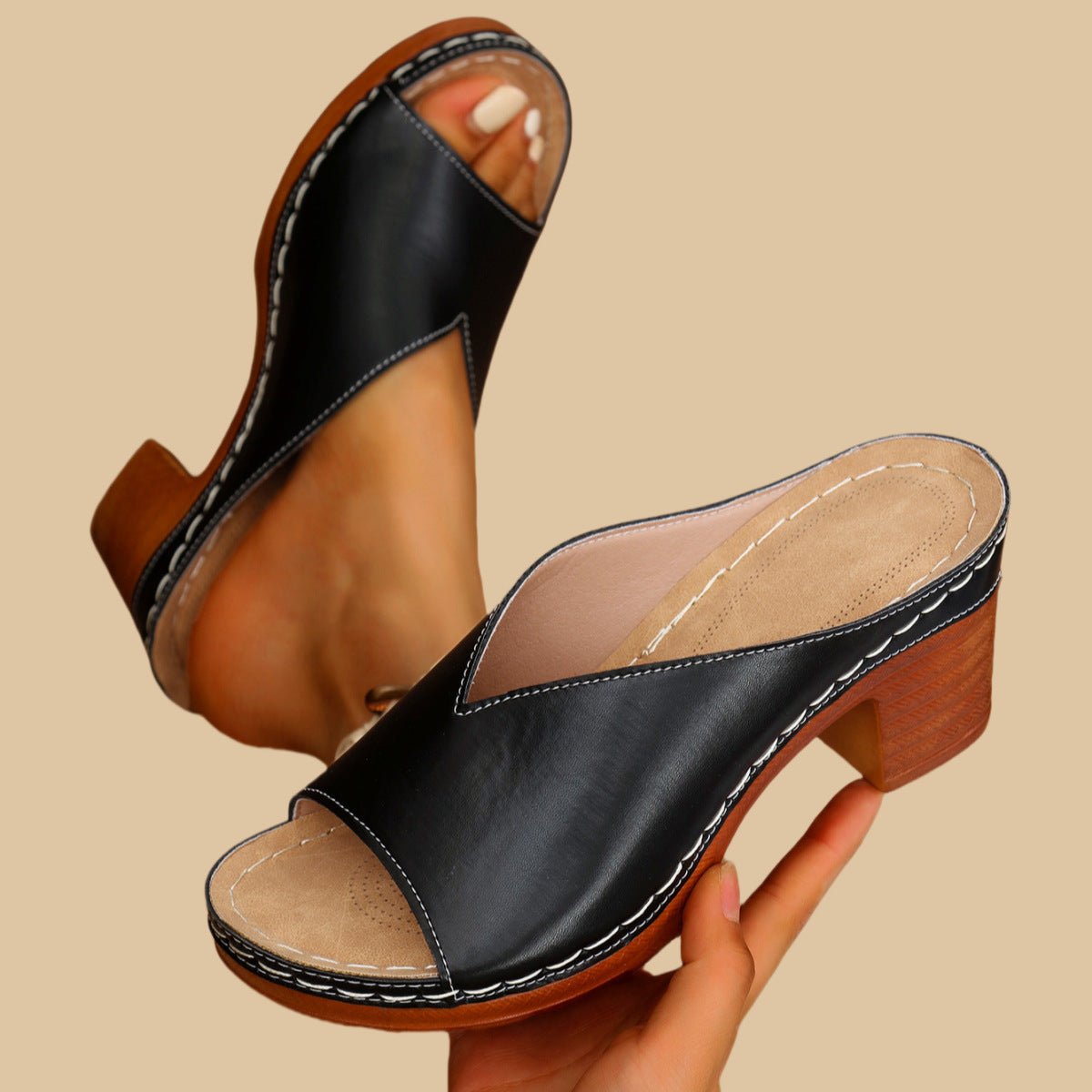 Jane | Elegant Heel Sandals - Eline Carter