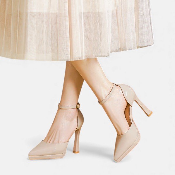 Evette Leather Heels - Eline Carter