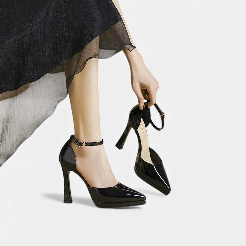 Evette Leather Heels - Eline Carter