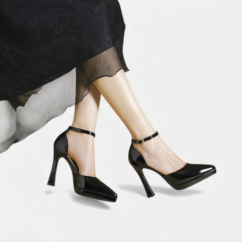 Evette Leather Heels - Eline Carter