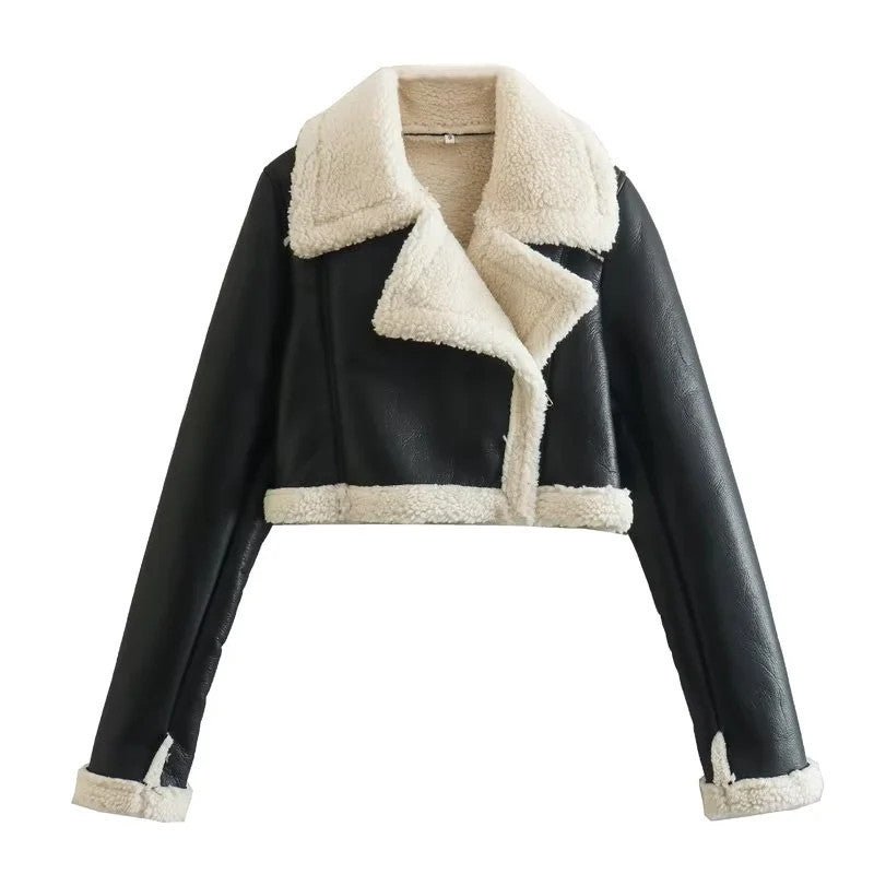 Bloom | Fur Fleece Double - sided Short Jacket - Eline Carter