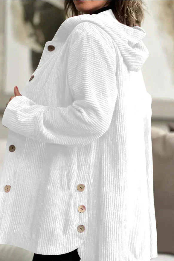 Floryn | Cozy Corduroy Hooded Jacket - Eline Carter