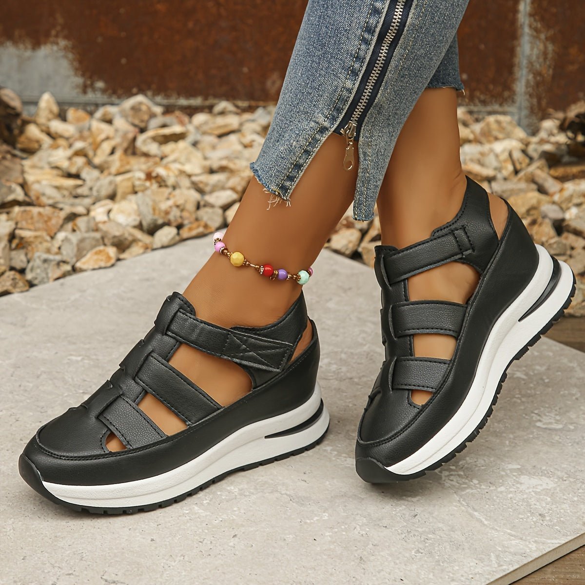 Karla | Orthopedic Platform Sandals - Eline Carter