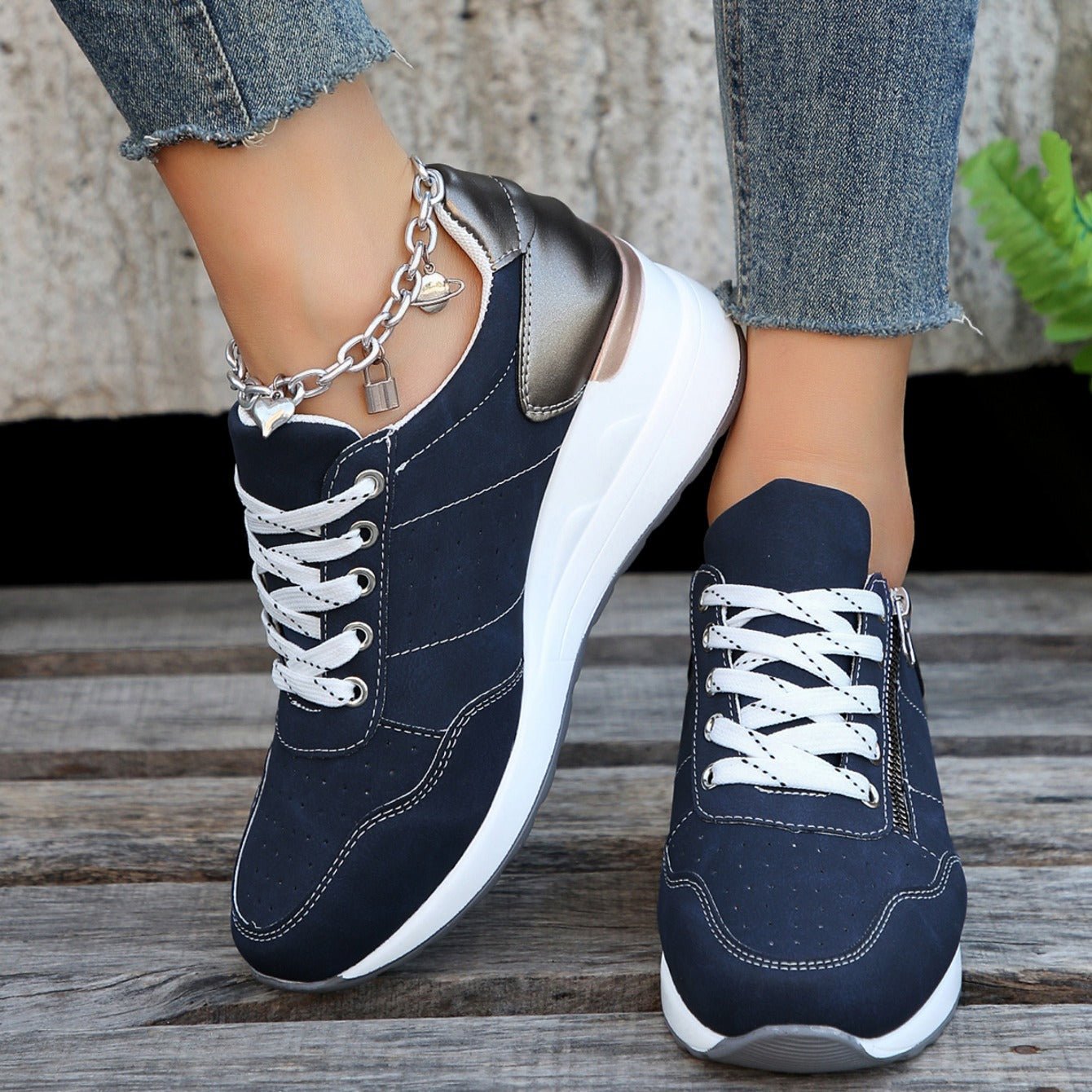 Lucien | Zip - Up Orthopedic Sneakers - Eline Carter