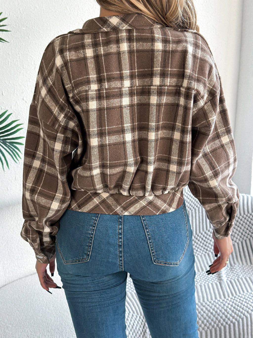 Cropped Plaid Jacket - Eline Carter